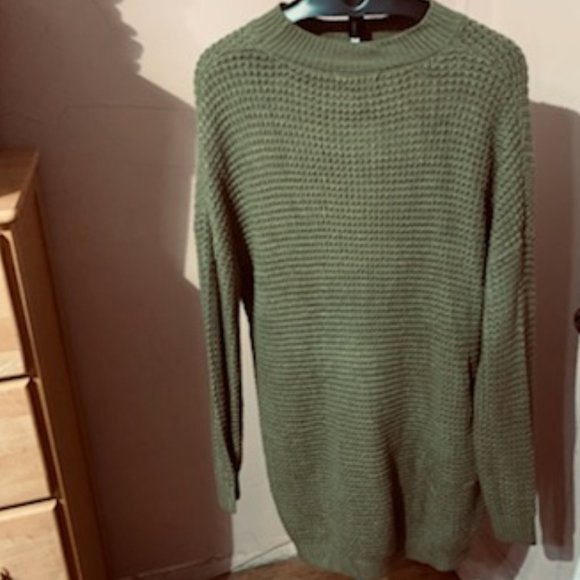 ZESICA Women's Long Sleeve Solid Tunic Pullover Sweater Dress - Picture 1 of 5